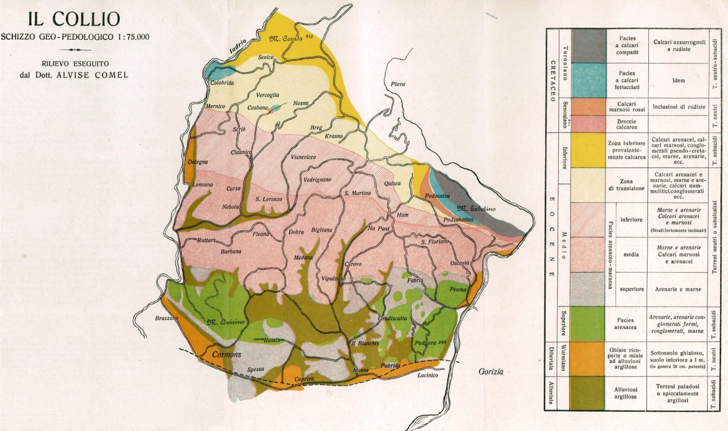 Collio Region Map Domaine Vicomte Noue Marinic, Brda - Slovenia - RealWines